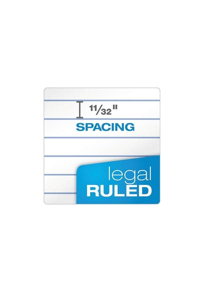 Ampad Evidence Dual Pad - Narrow Ruled, 8.5 x 11.75 Inches, Canary Paper, 100 Sheets - Image 4